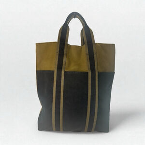 Unisex Hermes Tote Bag Green/Black One Size